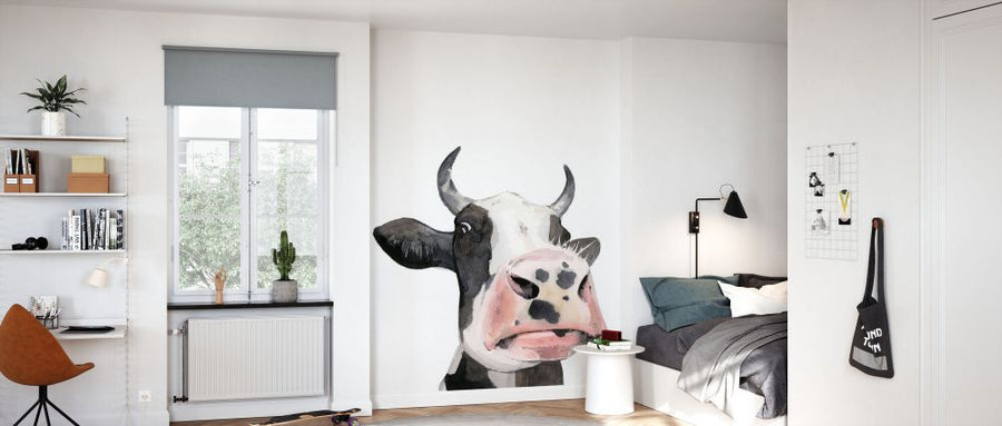 PHOTOWALL / Watercolor Cow Portrait (e336239)