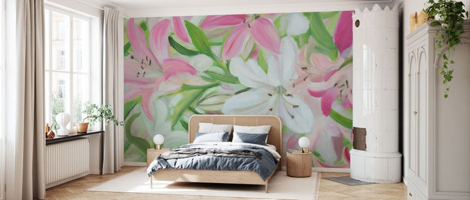 PHOTOWALL / Pink and White Lilies II (e336387)