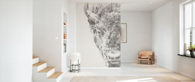 PHOTOWALL / Graphite Bison Portrait (e336399)