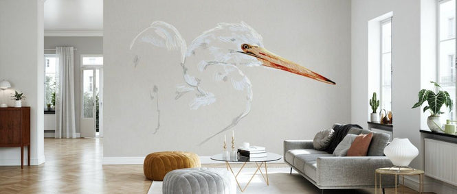 PHOTOWALL / Bright Egret Sketch (e336572)
