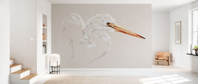PHOTOWALL / Bright Egret Sketch (e336572)