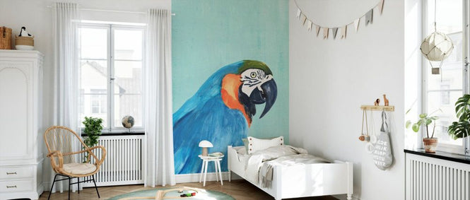 PHOTOWALL / Exotic Bird on Blue (e336665)