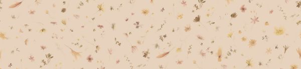 PHOTOWALL / Pressed Flowers - Warm Beige (e337783)