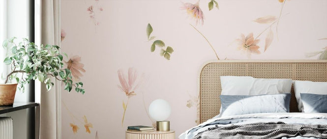 PHOTOWALL / Pressed Flowers - Pink Breeze (e337784)