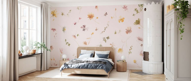 PHOTOWALL / Pressed Flowers - Pink Breeze (e337784)