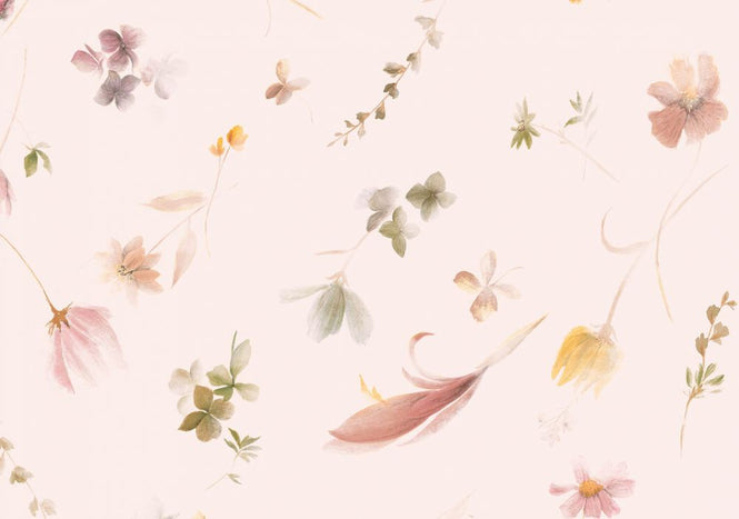 PHOTOWALL / Pressed Flowers - Pink Breeze (e337784)