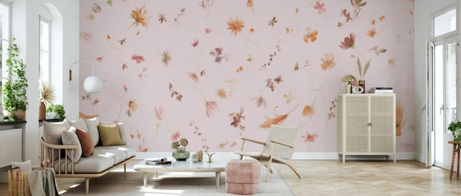PHOTOWALL / Pressed Flowers - Blush (e337785)