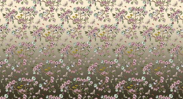 PHOTOWALL / Wagtails Spring - Creme - Large (e337791)