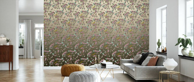 PHOTOWALL / Wagtails Spring - Creme (e337792)