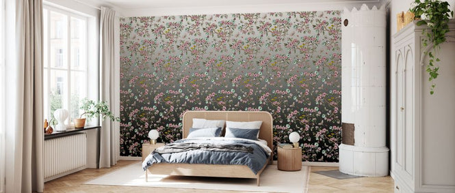 PHOTOWALL / Wagtails Spring - Fade to Black (e337794)