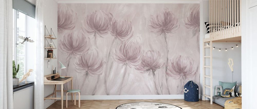 PHOTOWALL / Fluffy Flowers - Misty Morning (e338287)