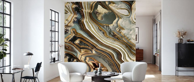 PHOTOWALL / Gold White Agate (e338634)