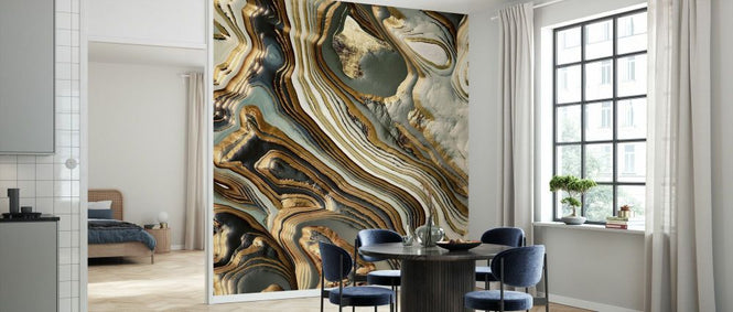 PHOTOWALL / Gold White Agate (e338634)