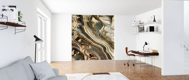 PHOTOWALL / Gold White Agate (e338634)