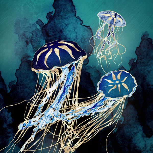 PHOTOWALL / Metallic Jellyfish III (e338648)