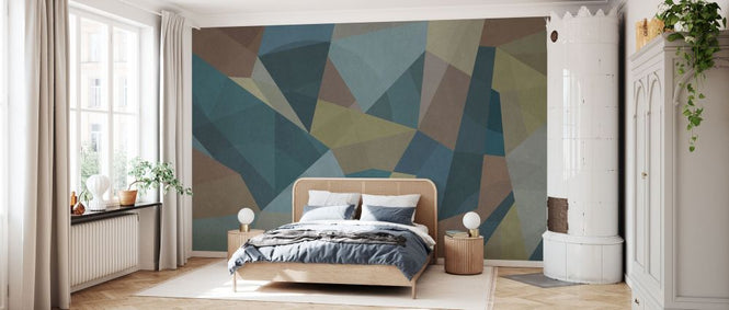 PHOTOWALL / Geometric - Petrol (e338512)