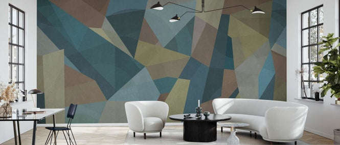 PHOTOWALL / Geometric - Petrol (e338512)