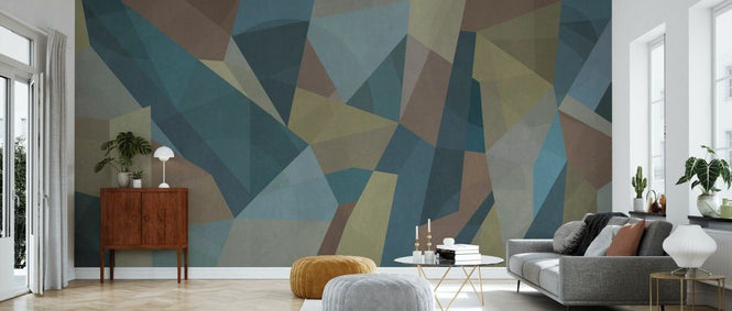 PHOTOWALL / Geometric - Petrol (e338512)