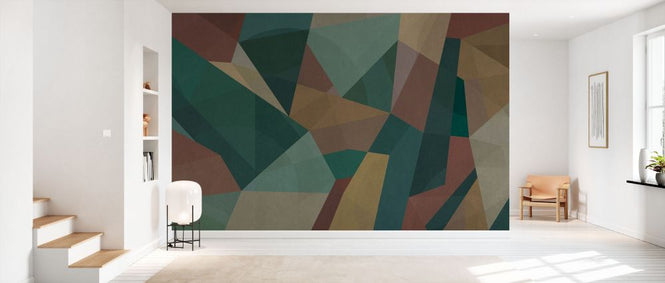 PHOTOWALL / Geometric - Wood (e338514)