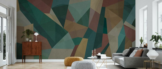 PHOTOWALL / Geometric - Wood (e338514)