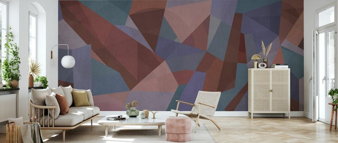 PHOTOWALL / Geometric - Wine (e338513)