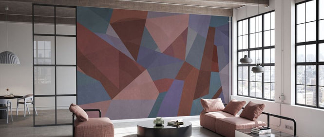 PHOTOWALL / Geometric - Wine (e338513)