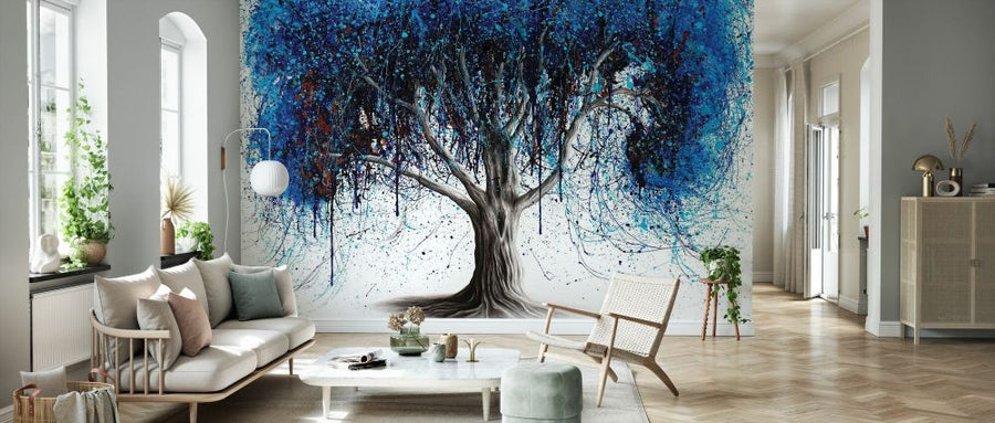 PHOTOWALL / Blue Moonlight Tree (e83855)