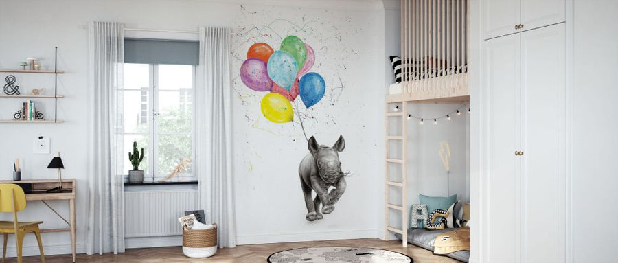 PHOTOWALL / Rhino and the Balloons (e83876)