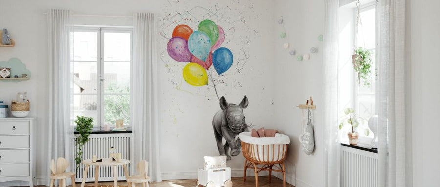 PHOTOWALL / Rhino and the Balloons (e83876)