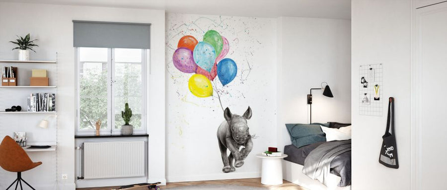 PHOTOWALL / Rhino and the Balloons (e83876)
