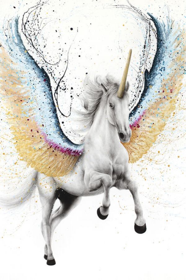 PHOTOWALL / Whimsical Unicorn (e83925)