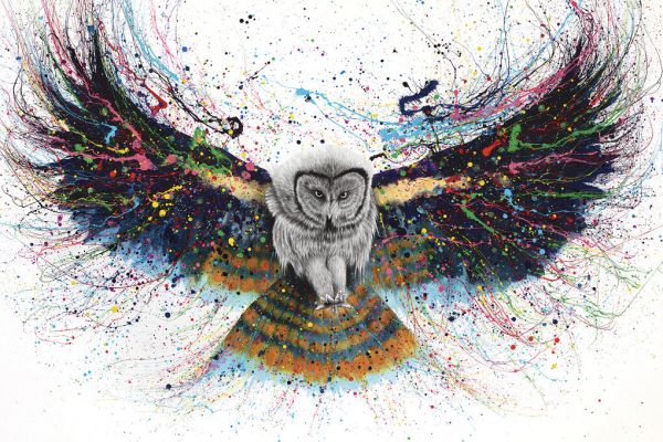 PHOTOWALL / Hypnotic Twilight Owl (e83934)