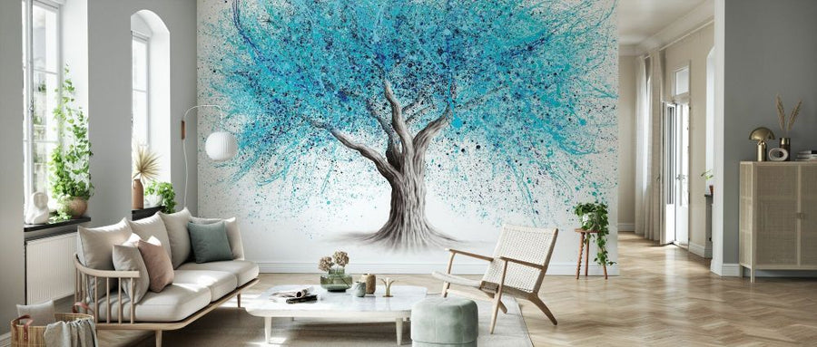 PHOTOWALL / Blue Blossom Tree (e83938)