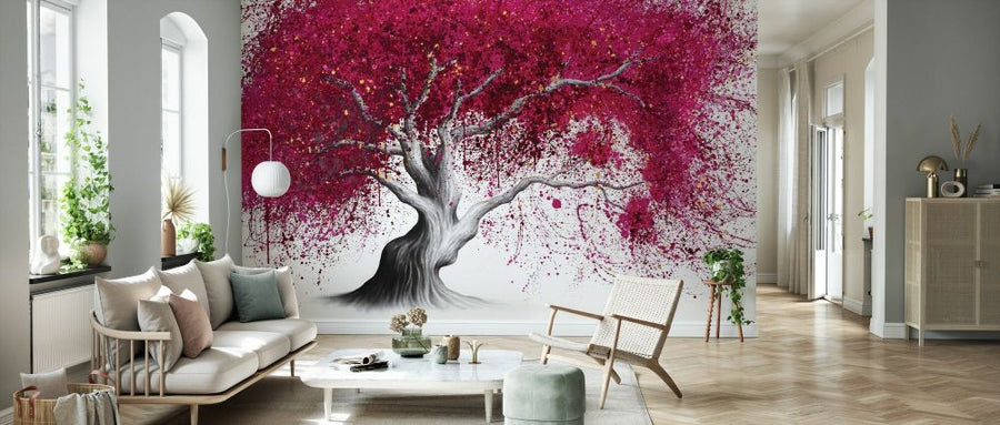 PHOTOWALL / Glowing Magenta Tree (e83960)