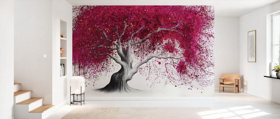 PHOTOWALL / Glowing Magenta Tree (e83960)