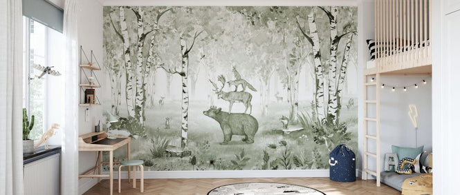 PHOTOWALL / Bear King - Green (e84063)