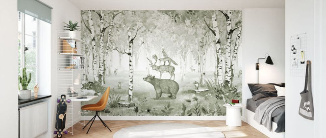 PHOTOWALL / Bear King - Green (e84063)
