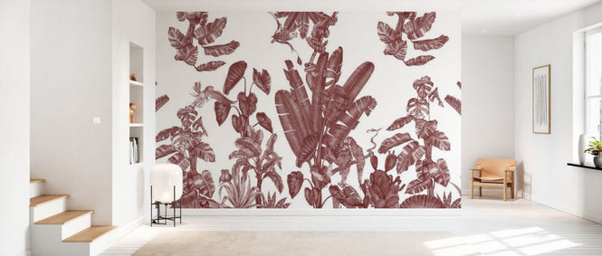 PHOTOWALL / Parrots Tropical Home - Red (e84100)