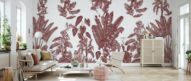 PHOTOWALL / Parrots Tropical Home - Red (e84100)