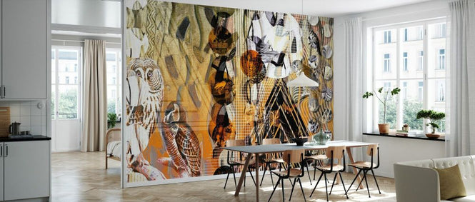 PHOTOWALL / Curtains Bohemian Clubbing Naranja (e84160)