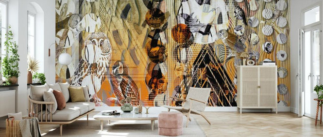 PHOTOWALL / Curtains Bohemian Clubbing Naranja (e84160)