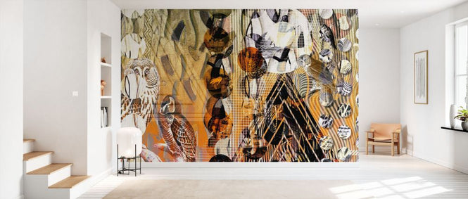 PHOTOWALL / Curtains Bohemian Clubbing Naranja (e84160)
