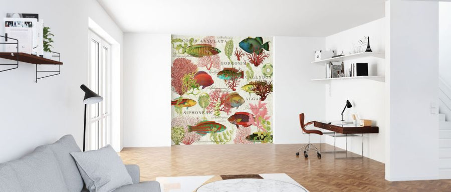 PHOTOWALL / Red Coral and Fish (e84733)