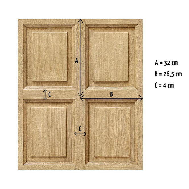 【切売m単位】KOZIEL / BOISERIE ANGLAISE CHENE CLAIR (パネリング) 8888-315
