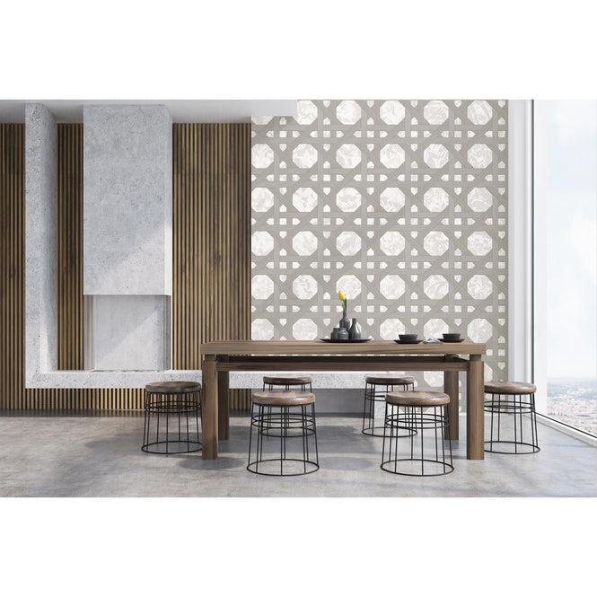 輸入壁紙 coordonne / RANDOM ARCHIST / RATAN Grey 9000303 N