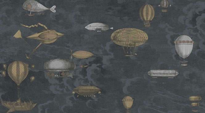 Cole&son / FORNASETTI SENZA TEMPO / MACCHINE VOLANTI 97/1002【2ロール1セット】 (MANOR HOUSE)