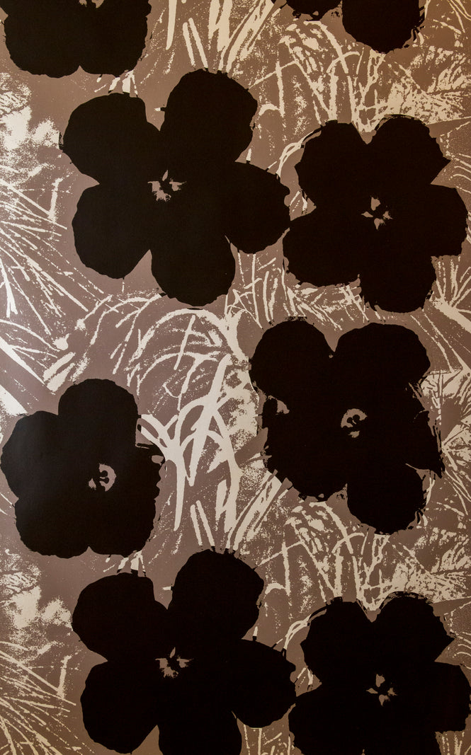 Andy Warhol / FLOWERS / Suave on Platinum Clay Coated Paper (single roll)