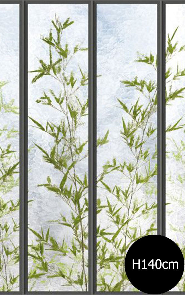 KOZIEL / Papier peint panoramique petite verriere et bambous LPV019