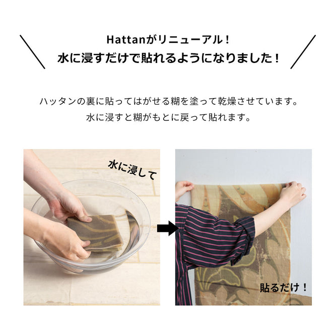 はがせる 壁紙 【Hattan Pattern】NLXL Paon Vert フルセット(24枚セット)