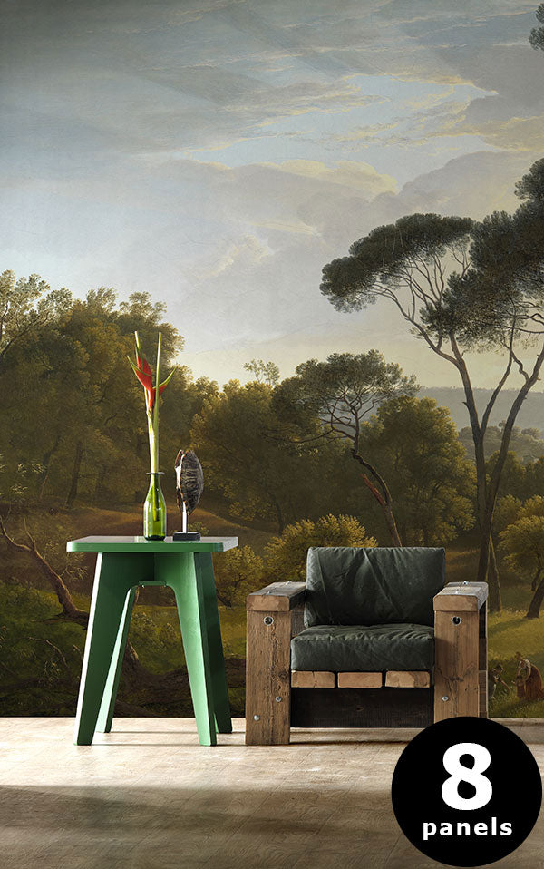 NLXL RIJKSMUSEUM WALLPAPER PRESENTED BY PIET HEIN EEK UMBRELLA PINES RKS-01 (8パネル)